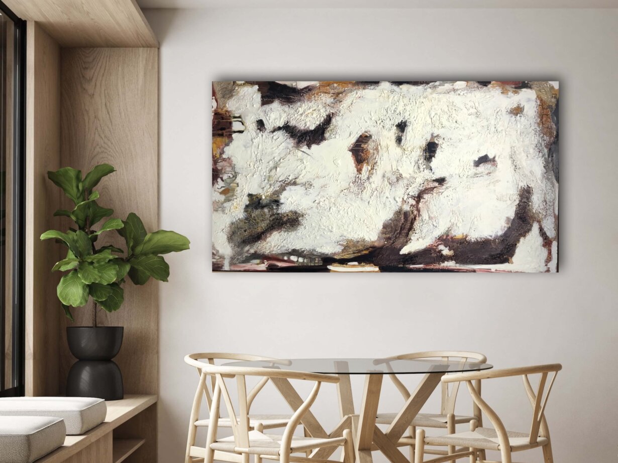 large abstract painting
